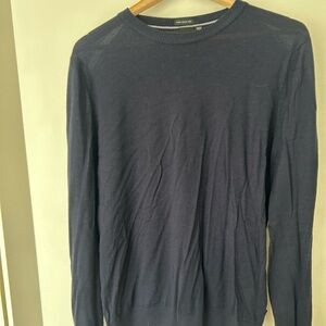 Hugo Boss Men's Navy Sweater - Fine Italian Wool